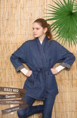 KIMONO	DENIM	MATELASSÉ € 109,99